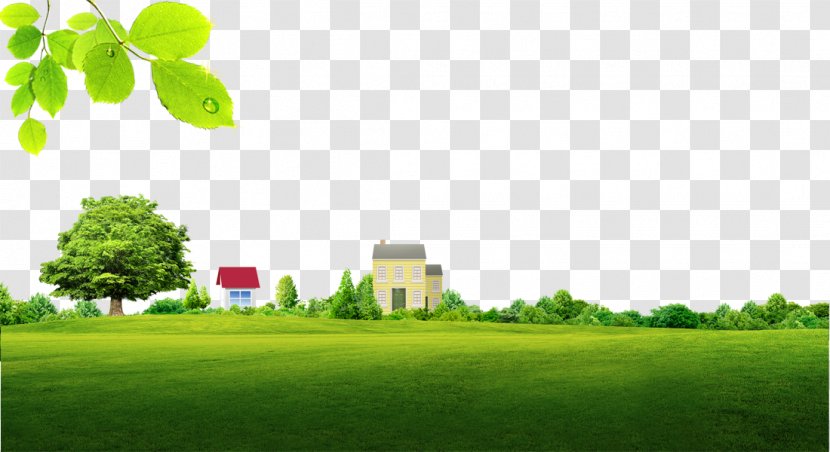 Green Wallpaper - Landscaping - Background Material For Free Dig Grass Manor Transparent PNG