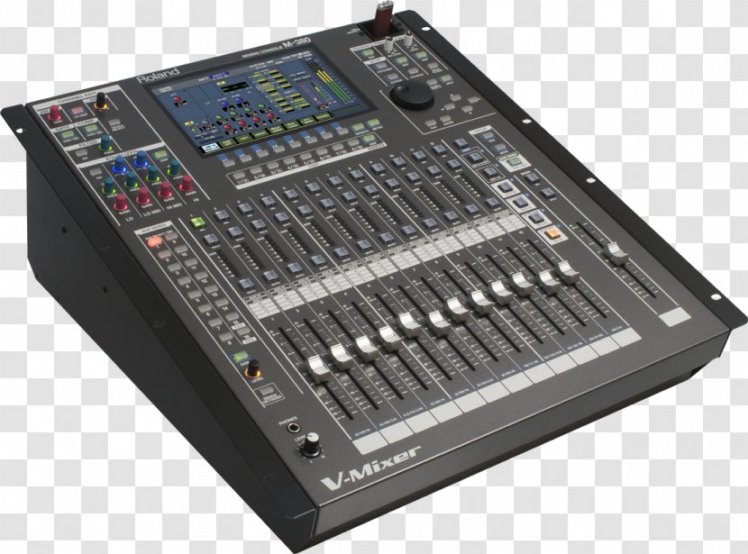 Audio Mixers Roland Corporation Sound Mixer Digital Mixing Console - Tree - Watercolor Transparent PNG