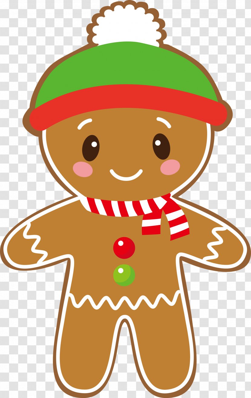 Clip Art Christmas Day Gingerbread Man Image - Fictional Character - Memo Board Transparent PNG