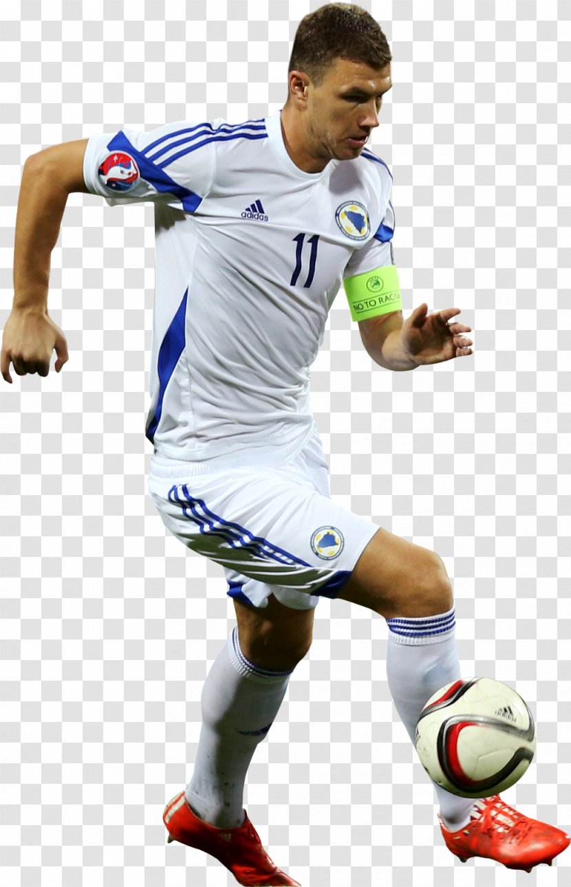 Edin Džeko Bosnia And Herzegovina National Football Team Soccer Player - Kick Transparent PNG