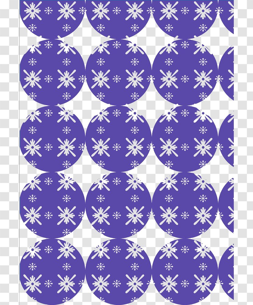 Snowflake Purple - Cobalt Blue - Background Transparent PNG