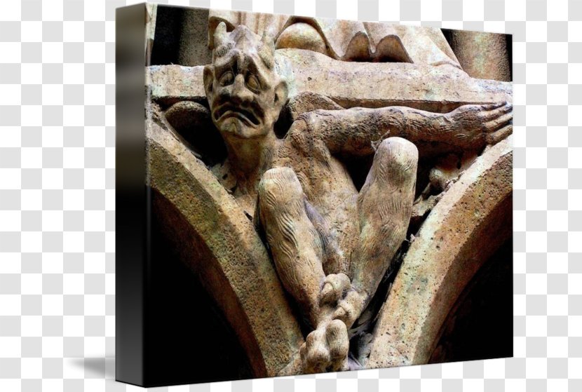 Notre-Dame De Paris Gargoyle Stone Carving Rock - Sculpture - Notre Dame Transparent PNG