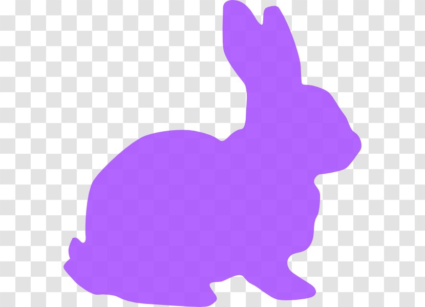 Easter Bunny White Rabbit Holland Lop Clip Art - Violet - Rabit Transparent PNG