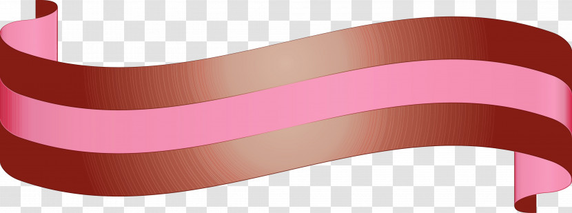 Pink Ribbon Line Material Property Beige Transparent PNG