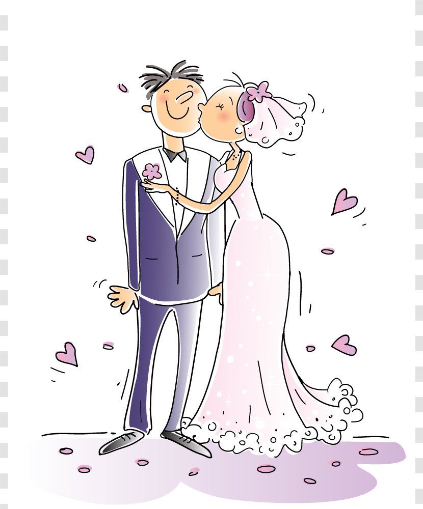 Wedding Cartoon Comics Clip Art - Heart - People Transparent PNG
