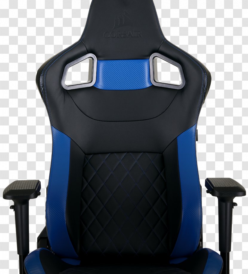 Video Game Gaming Chair Corsair Components Thermaltake - Comfort - Blue Transparent PNG
