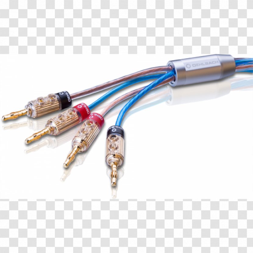 Network Cables Electrical Cable Coaxial Speaker Wire - Banana Connector Transparent PNG