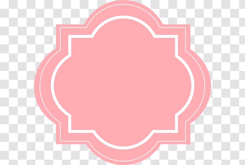 Label Sticker Clip Art - Blush Floral Transparent PNG