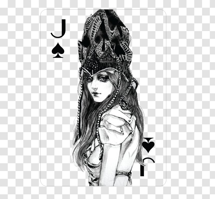 Playing Card Spades Jack Game King - Hair Accessory Transparent PNG