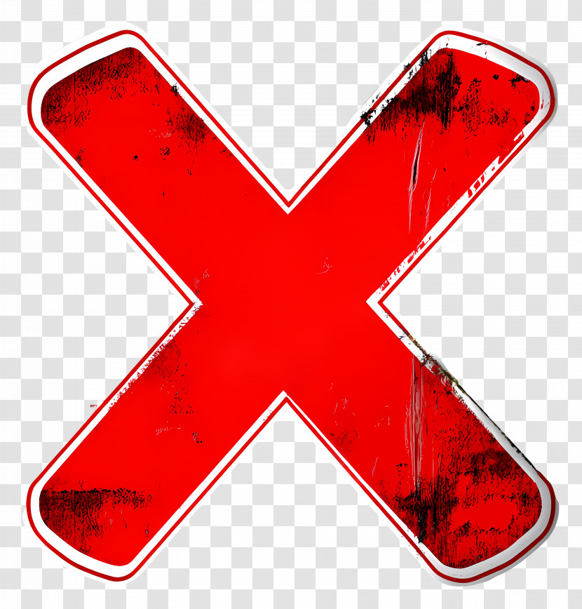 Red X - Red X Mark Symbol Transparent PNG