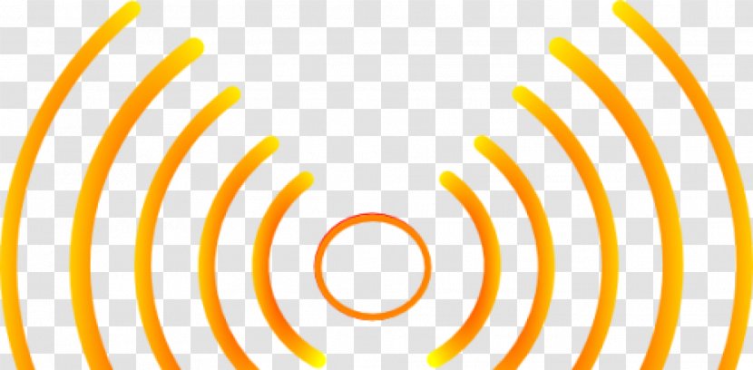 Yellow Circle Symmetry Font - Sound Wave Transparent PNG