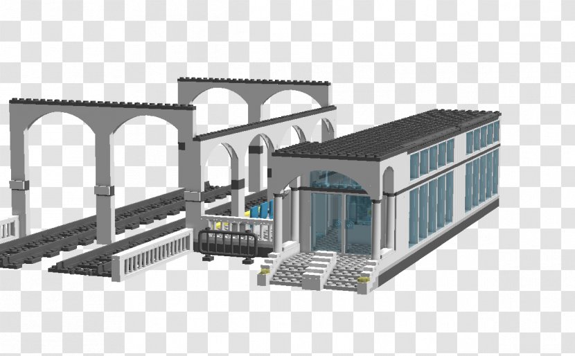 Train Station Rail Transport Commuter Track - Lego 4 Transparent PNG