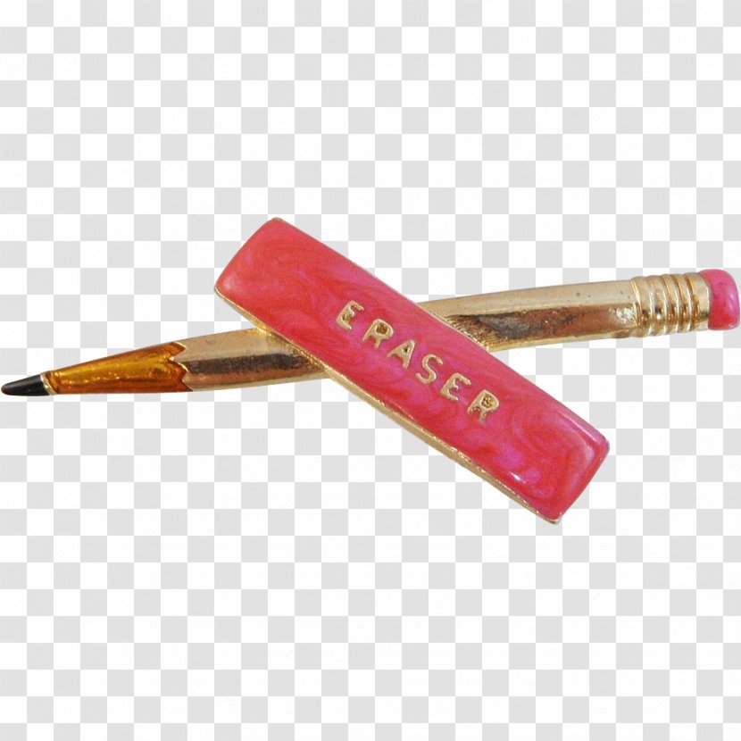 Pens Eraser Pencil Faber-Castell Brooch - Pink Transparent PNG