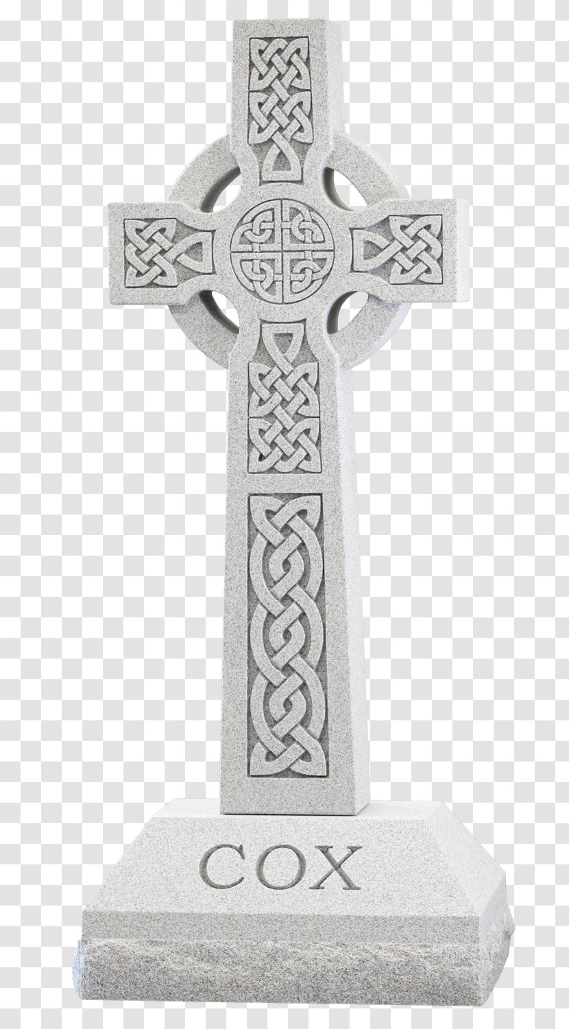 High Cross Celtic Headstone Christian - Triquetra Transparent PNG