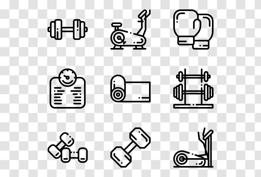 Icon Design Graphic - White - Psd Gym Transparent PNG