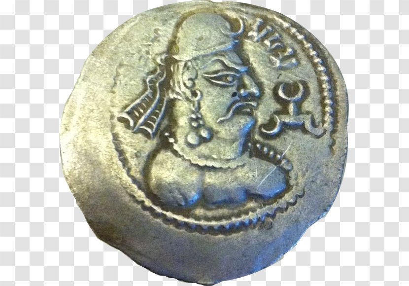 Copper Scroll Coin Sasanian Empire Alchon Huns Mehama - Artifact Transparent PNG