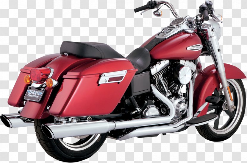Exhaust System Harley-Davidson Super Glide Motorcycle FLD Dyna Switchback - Automotive Transparent PNG