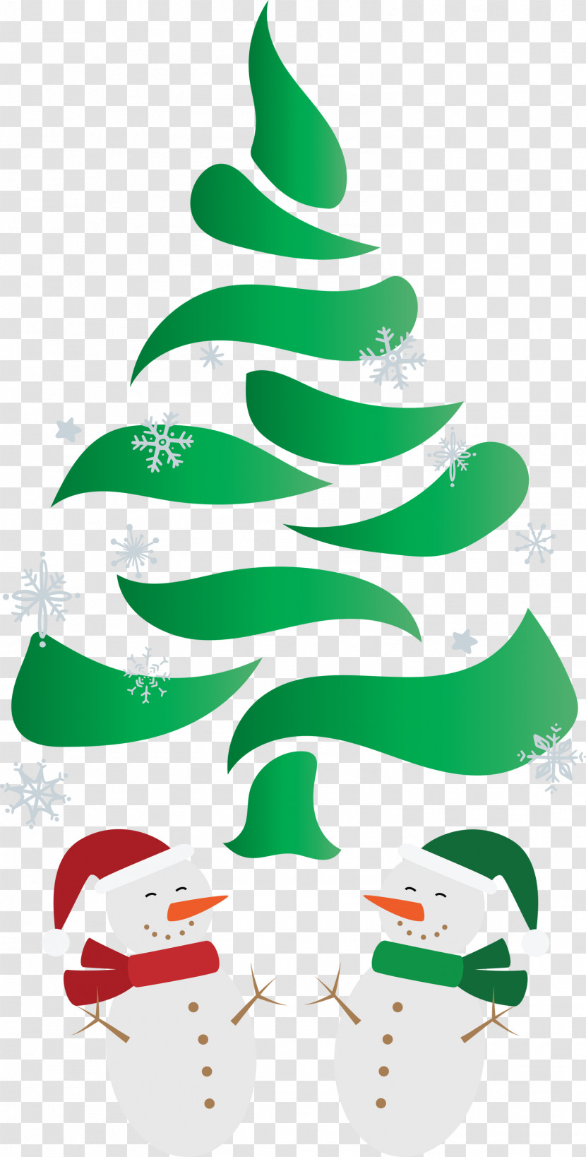 Christmas Tree Snowman Transparent PNG