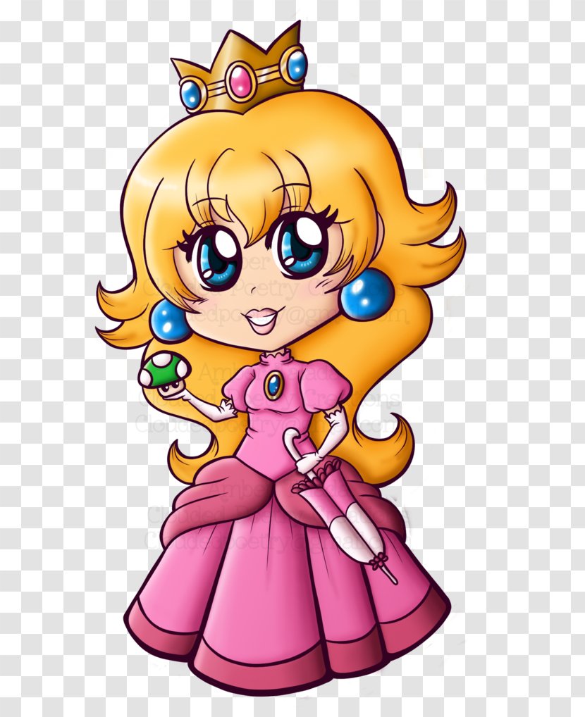 Princess Peach Luigi Art Super Mario Bros. - Watercolor Transparent PNG
