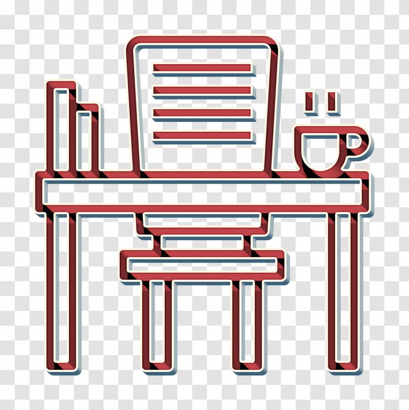 Classroom Icon Office Stationery Icon Desk Icon Transparent PNG