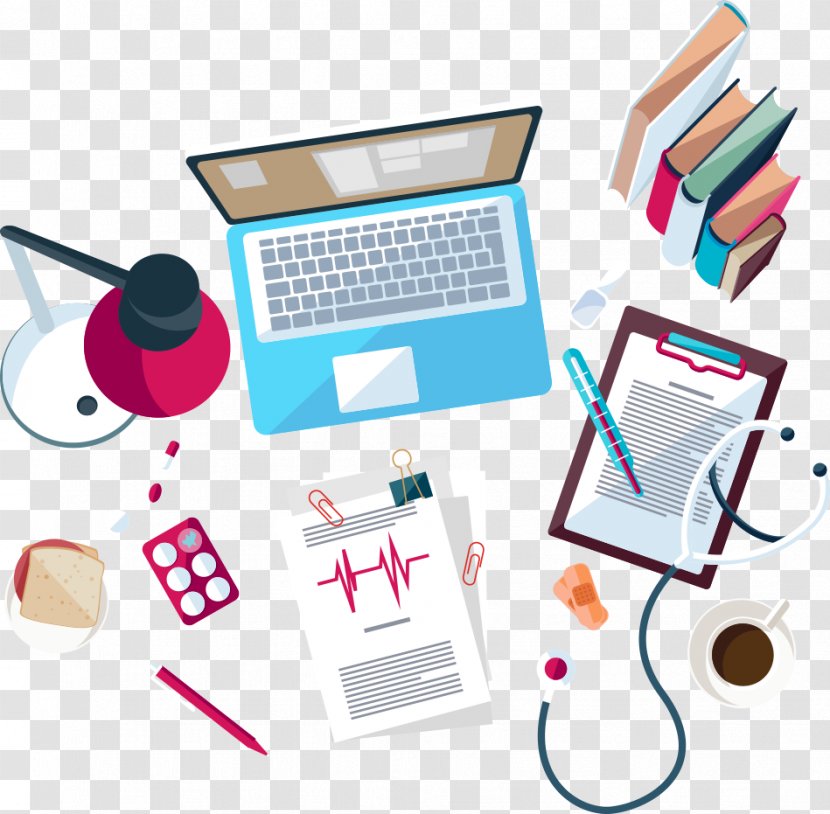 Health Care Medicine Hospital Physician Pharmacy - Laptop And Stethoscope Transparent PNG
