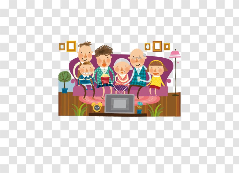 Family Reunion Clip Art - Stock Photography - A Person Watching TV Transparent PNG