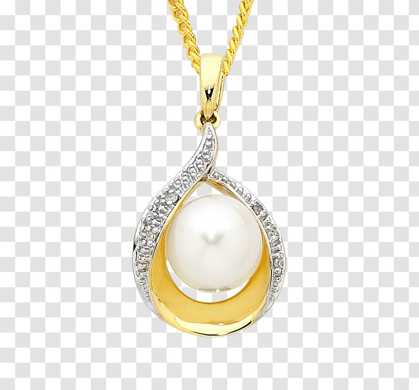 Locket Necklace Pearl - Pendant - Diamond Transparent PNG
