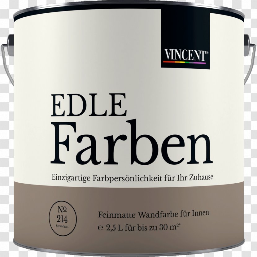 Paint Vincent Wandfarbe „EDLE Farben“, No.506 Morgenfrische, 2,5 L Color Material Hellweg - Conflagration - Illustrtation Transparent PNG