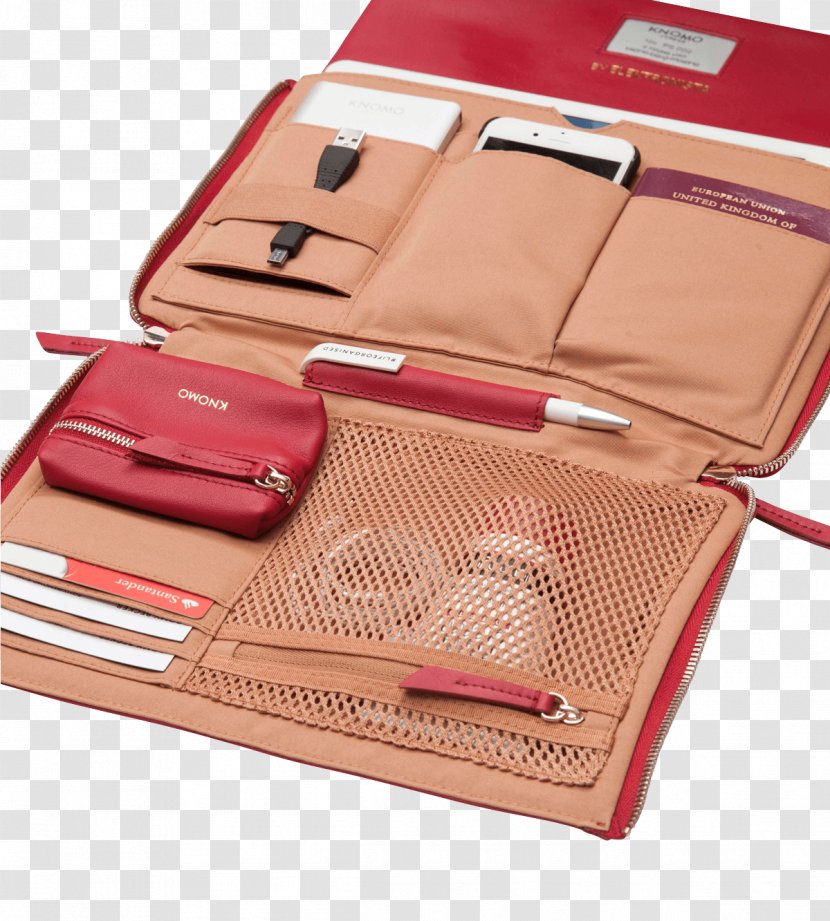 Wallet Knomo Clutch Bag Leather - Lining Transparent PNG