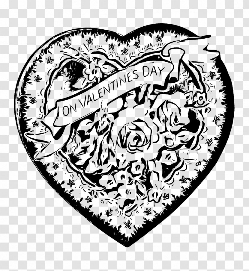 Vintage Valentines Valentine's Day Heart Antique Love - Cartoon - Biblical Graphic Transparent PNG