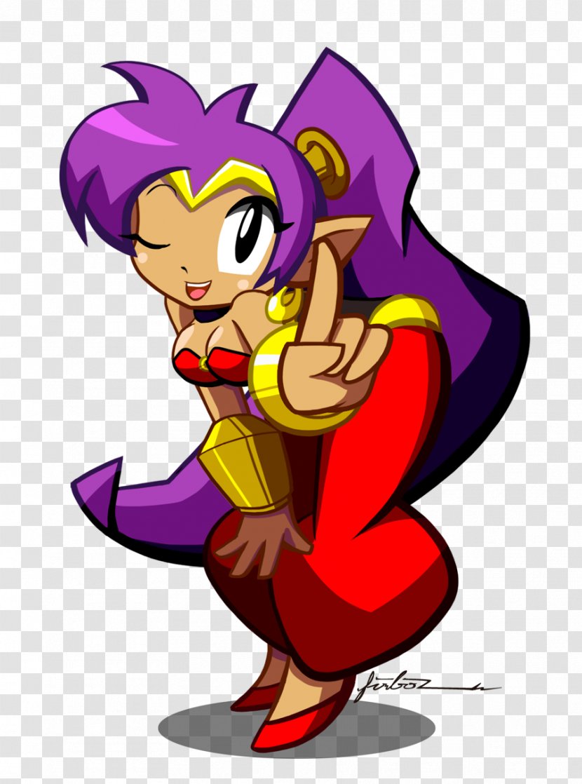 Shantae: Half-Genie Hero Shantae And The Pirate's Curse Risky's Revenge Video Game - Silhouette - Watercolor Transparent PNG
