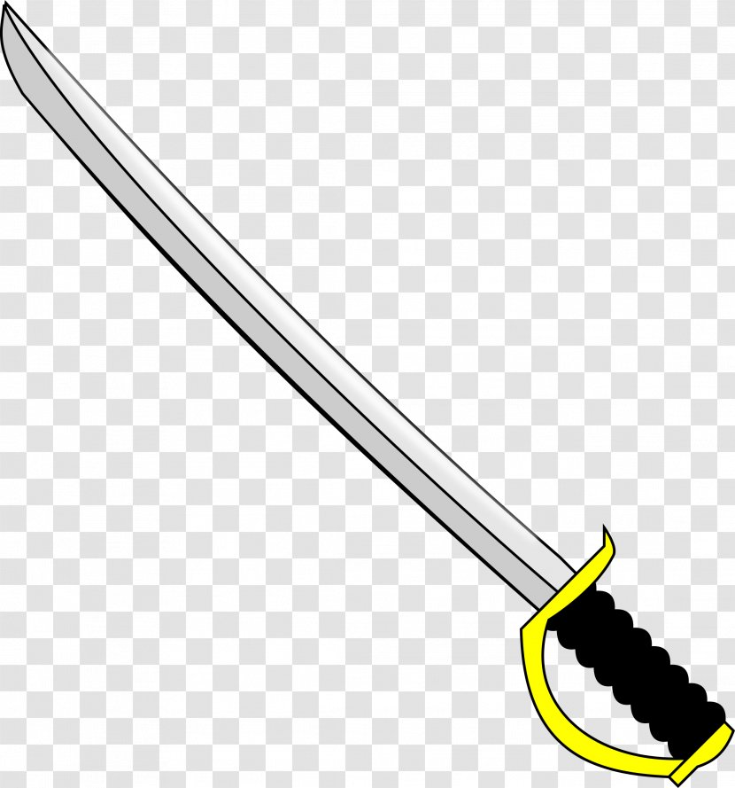 Sabre Sword Lightsaber Clip Art - Weapon - Swords Transparent PNG
