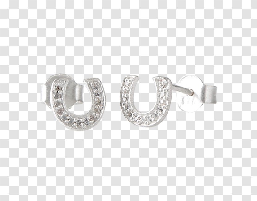 Earring Silver Body Jewellery - Earrings - Fine Horse Transparent PNG