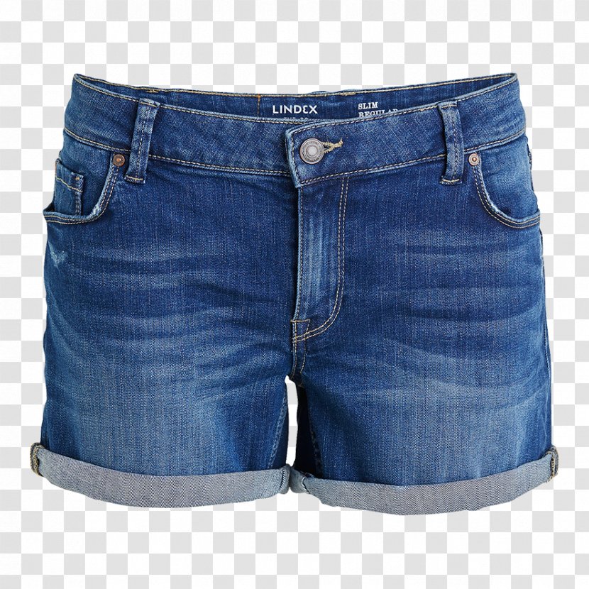Jeans Denim Bermuda Shorts - Microsoft Azure - Slimming Beauty Transparent PNG