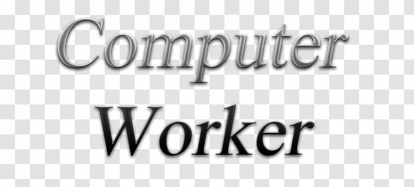 Laborer Brand Logo Line Font - Computer Worker Transparent PNG