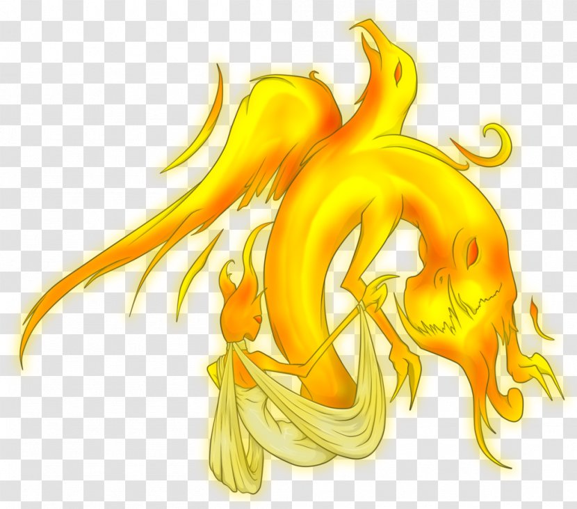 Dragon Cartoon Organism Font - Orange Transparent PNG