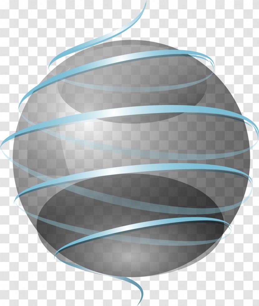 Grey Circle Ribbon - Ball - Vector Gray Transparent PNG