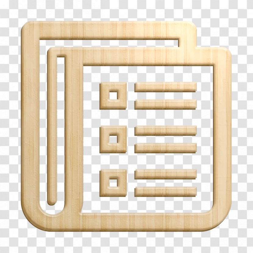 News Icon Newspaper Read - Beige Transparent PNG