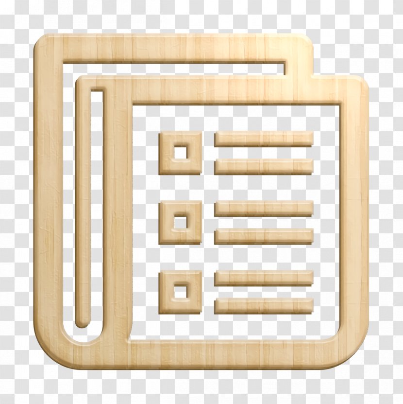 News Icon Newspaper Read Beige Transparent Png