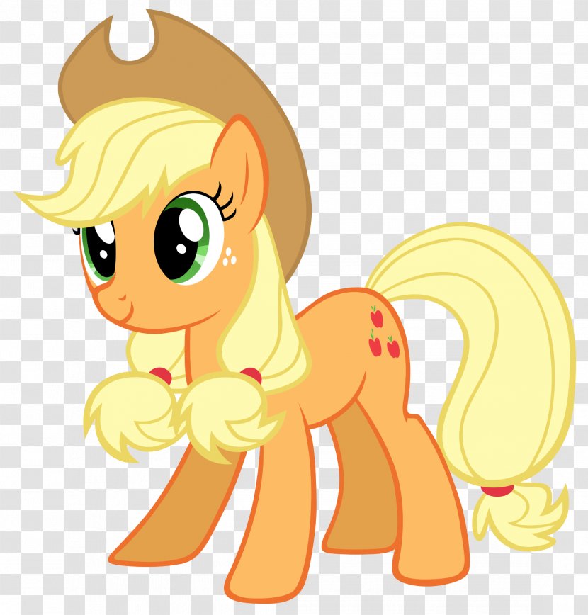 Applejack Pony Pinkie Pie Derpy Hooves Rainbow Dash - Mythical Creature - Vector Transparent PNG