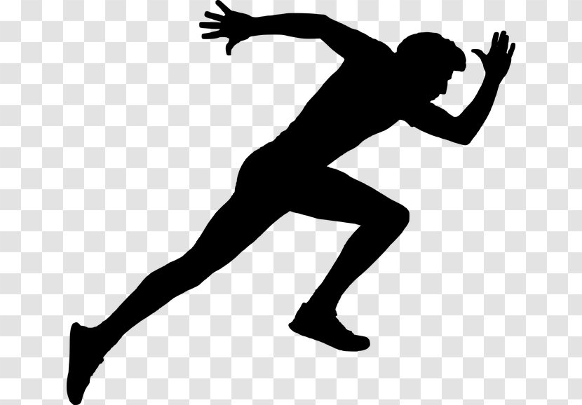 Running Sprint Marathon Jogging - Silhouette - Hurry Up Transparent PNG