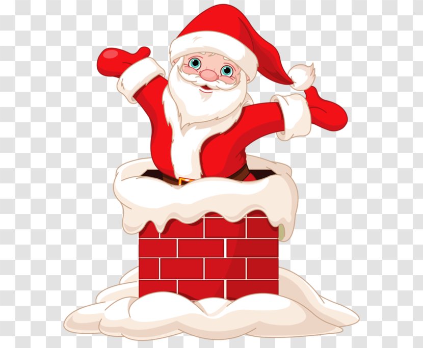 Santa Claus Chimney Sweep Clip Art - Royaltyfree - Clause Vector Transparent PNG