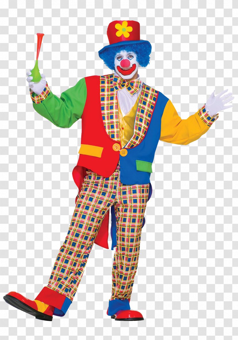 Halloween Costume Big Top Clown Adult - Watercolor Transparent PNG