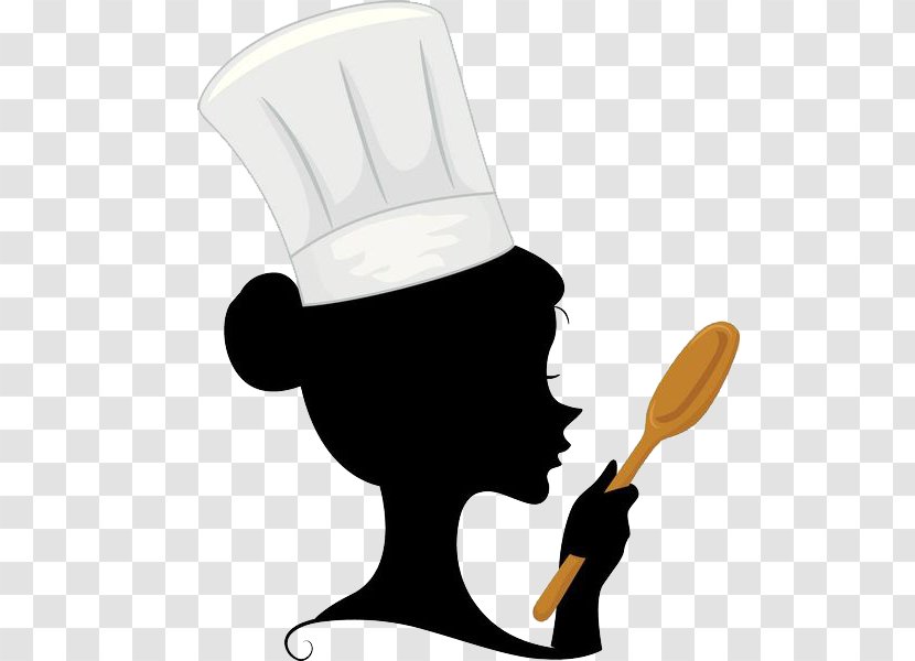 Chef Cooking Clip Art - A Woman With Spoon In Her Hand Transparent PNG