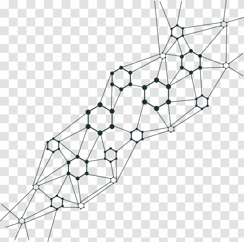 Structure Computer Network Euclidean Vector - Triangle - Science And Technology Pattern Transparent PNG