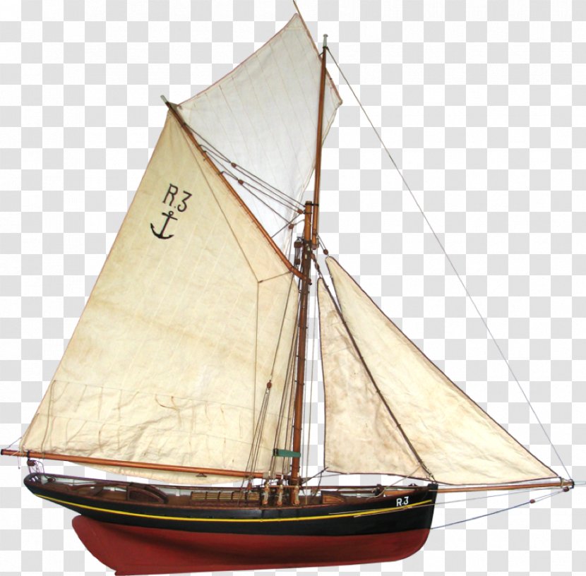 Sail Cutter Sloop Schooner Boat - Tartane Transparent PNG