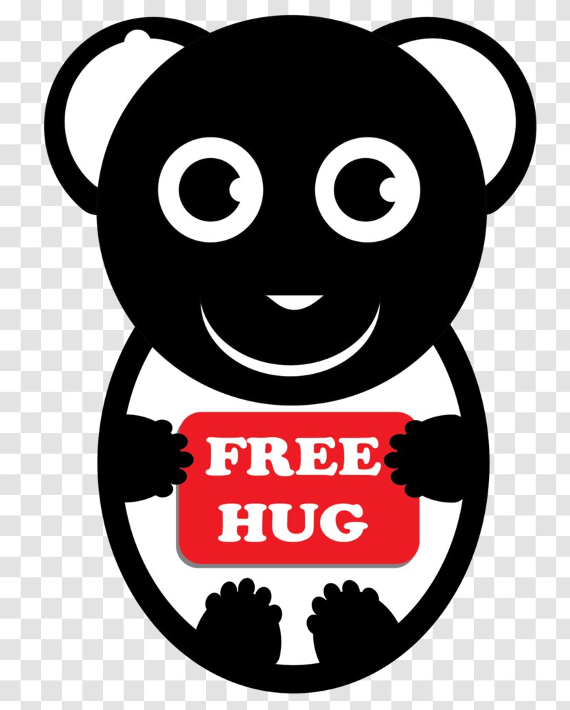 Giant Panda Bear Red Baby Pandas Hug - Logo - Vector Transparent PNG