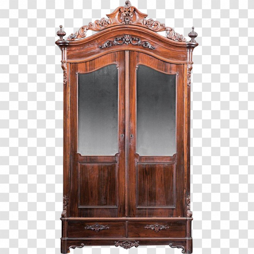 Antique Furniture Cupboard Armoires & Wardrobes 1850s Transparent PNG