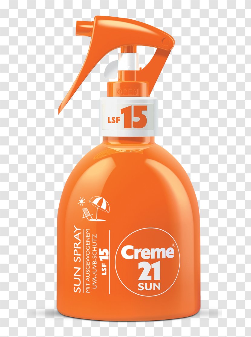 Lotion Cream Creme 21 Shower Gel - Bottle - UVB Transparent PNG
