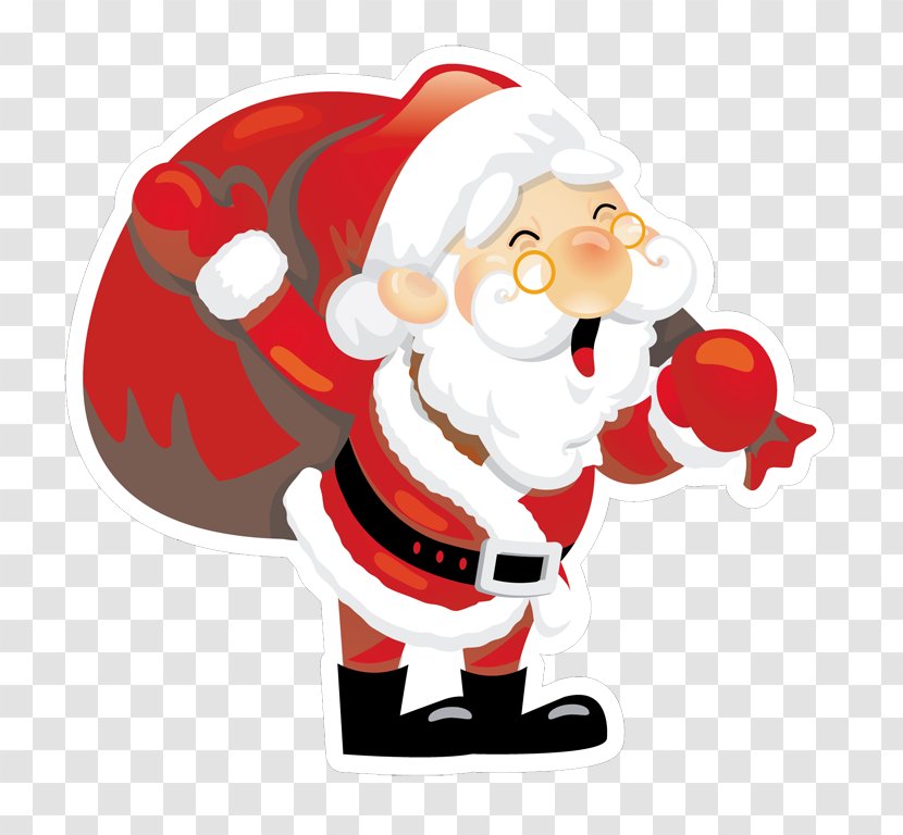 Santa Claus Dell Gift Christmas - Ornament Transparent PNG